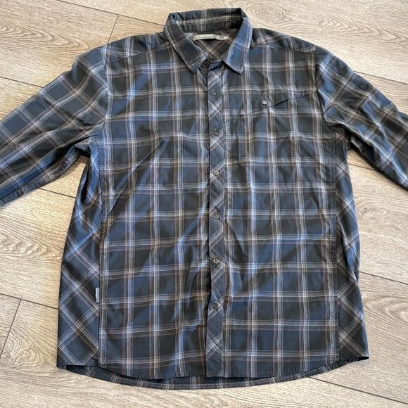 Icebreaker Merino Plaid Wool Men's XL Casual Button Down Shirt Outdoors - Picture 1 of 10